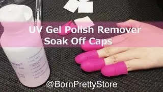 BornPretty Soak Off Caps Reusable UV Gel Polish Remover Wraps