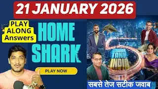 Shark Tank Live Answers 21 January 2026 | Live Play along Answers Today | Shark Tank India Season 5
