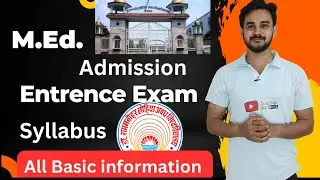 Rmlau MEd Admission process , Entrance Exam Syllabus Jane talk