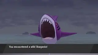Shiny Sharpedo ATTACKS ME in the Isle of Armor after 3180 encounters!!!