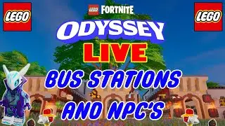 Hunting Rare NPCs and Bus Stops | Chilling in Lego Fortnite | LIVE!