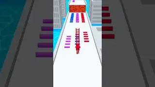 Ladder Master Lvl.21 - Gather Ladders Climb Walls 🪜🚶 #shorts #games #laddermaster #gameshorts