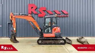 KUBOTA U55-4 - 5T MINI EXCAVATOR - RS MACHINERY HIRE AND SALES