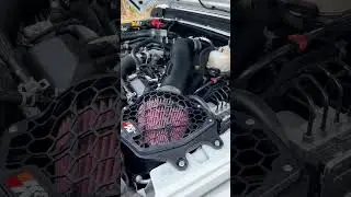 2021 EcoDiesel Wrangler K&N cold air intake #jeep #ecodiesel #rubicon #wrangler #knfilters #turbo