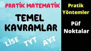 temel kavramlar pratik kısa yolar / lise tyt ayt / püf noktalar