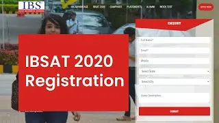 IBSAT 2020-2021 Registration Started - Know How To Apply, Fill Form | MBA |
