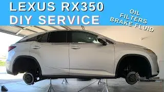 LEXUS RX350 DIY Service - How to change Oil, Filters, Brake Fluid at home | Wink of Sunday