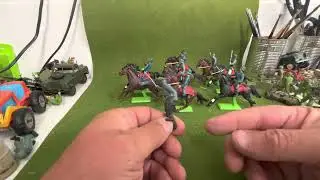The final figures for the wermacht cavalry. Toy soldiers