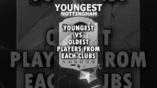 YOUNGEST VS OLDEST PLAYERS FROM EACH CLUB pt.13 #fifa #fc25 #football #nottingham #norwich #werder