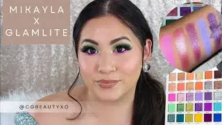 MIKAYLA X GLAMLITE PALETTE | COLORFUL MAKEUP TUTORIAL + GIVEAWAY (CLOSED)