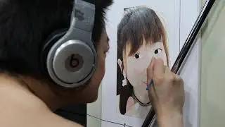 Painting of 许小燕 (work in process14)