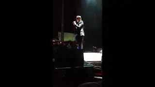 Die Antwoord live. Ninja in his Max Normal apparel singing 'Fuck everyone'