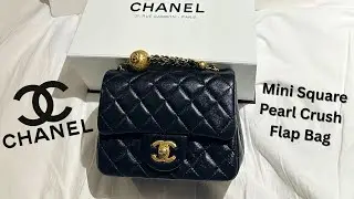 Chanel Mini Square Pearl Crush Flap Bag Unboxing | 2025 Chanel Paris Flagship Store - 31 Rue Cambon