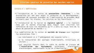 module2 cadre général de passation des marchés publics