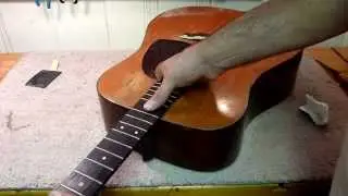 1954 Martin D-18 neck Reset