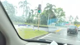 Rain and sun at the same time 😃 😮 | Kuala Lumpur | Drive through Malaysia