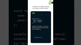 JavaScript Objects Quiz 18| Deep Dive into Objects! | FullStack Nation #shorts #viralvideo #viral
