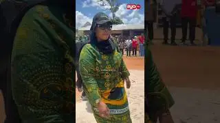 HUYU HAPA WANU MTOTO WA RAIS AFIKA RUFIJI MAPOKEZI YA MGOMBEA MWENZA DKT EMMANUEL NCHIMBI.