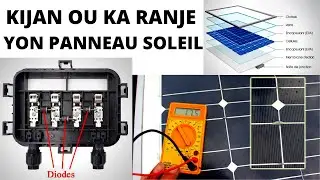 Kijan ou ka ranje yon panneau soleil / r&eacute;paration panneau solaire