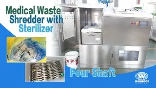 An Integrated Sterilizer and Shredder Hospital Medical Waste Disposal Equipment #hospital #machine