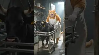 😱 Cat Butcher?🥺Cow&rsquo;s Shocking Twist 🐱🐮 | You Won&rsquo;t Believe This | #shorts #ai #CowAndCat #CatButcher