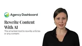 Rewrite Content with AI - Agency Dashboard