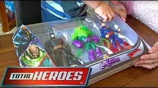 Batman, Superman, Lex Luthor Action Figures Total Heroes Toys Review
