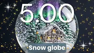 Magical Snow Globe Timer with Delicate Music Box Melodies