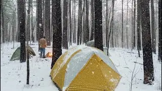 Я впервые попробовал зимний кемпинг.