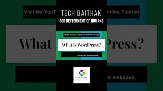 What is WordPress? #shorts #youtubeshorts #wordpress #webdevelopment