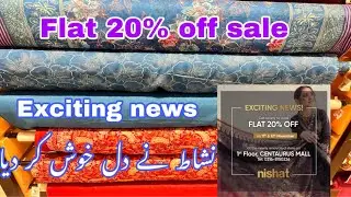 Nishat linen flat 20% off  winter sale