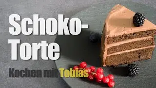 Himmlische Schokotorte mit Zartbitter-Schokofrosting 😋