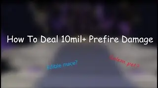 How to do 10mil+ Prefire to Dragons in Hypixel Skyblock (Edible Mace)
