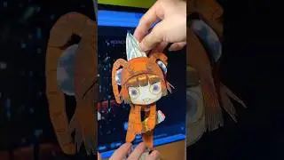 Мастер-класс по созданию бумажной куклы-блохи! 🎨 #искусство #идеидлярук
