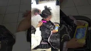 combing the product in! #shinenjam #followme #shortsviral #boybraids