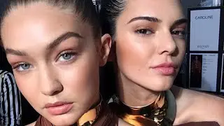 Kendall Jenner | Versace | Gigi Hadid (runway) vertical