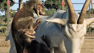 MOROS INTREPIDUS PACK HUNTS A GOAT!! - Jurassic World Evolution 2