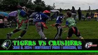 i9 Sports Flag Football:  Tigers vs Crushers, 6-8-2024