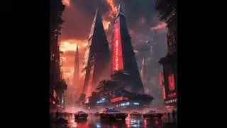 Futuristic city, Pyberpunk, future city, universe 2077 