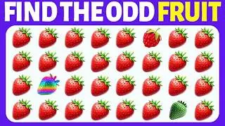 🍒🍋🍑 Find the ODD One Out - Fruit Edition | 20 Ultimate Levels Quiz | Super Quiz Trivia
