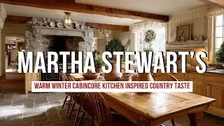 Warm Winter Cabincore Kitchen Inspired by Martha Stewart s Heritage Country Taste