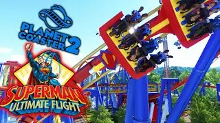 Superman: Ultimate Flight | Off-Ride POV's (Planet Coaster 2)