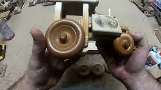 Wooden Toy Farm Tractor