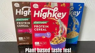 Highkey fruity cereal (Part 1) #plantbasedtastetest #highkey  #proteincereal