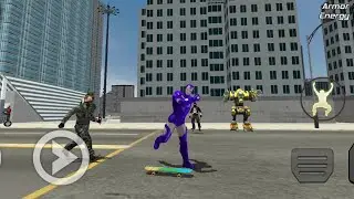 Iron Rope Hero City Battle Ninja Gangster Fight - Flying Ironman Android GamePlay