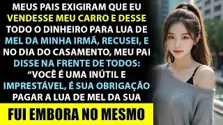 Meus pais exigiram que eu vendesse meu carro para pagar a lua de mel da minha irmã, recusei, então