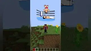 Building famous fighters in minecraft! #wwe #shorts #minecraft