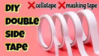 How to make double side tape at home without cellotape and masking tape/homemade double sided tape