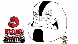 How to Draw Four Arms | BEN 10 #drawings #fourarms #ben10 