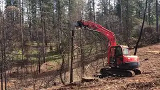 DENIS CIMAF DAH-085B ON KUBOTA KX 080-3 (DRONE FOOTAGE)